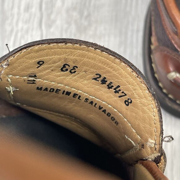 L.L. Bean Men's Allagash Bison Handsewn Penny Loafers Two-Tone Size 9 Slip On S - Picture 9 of 12